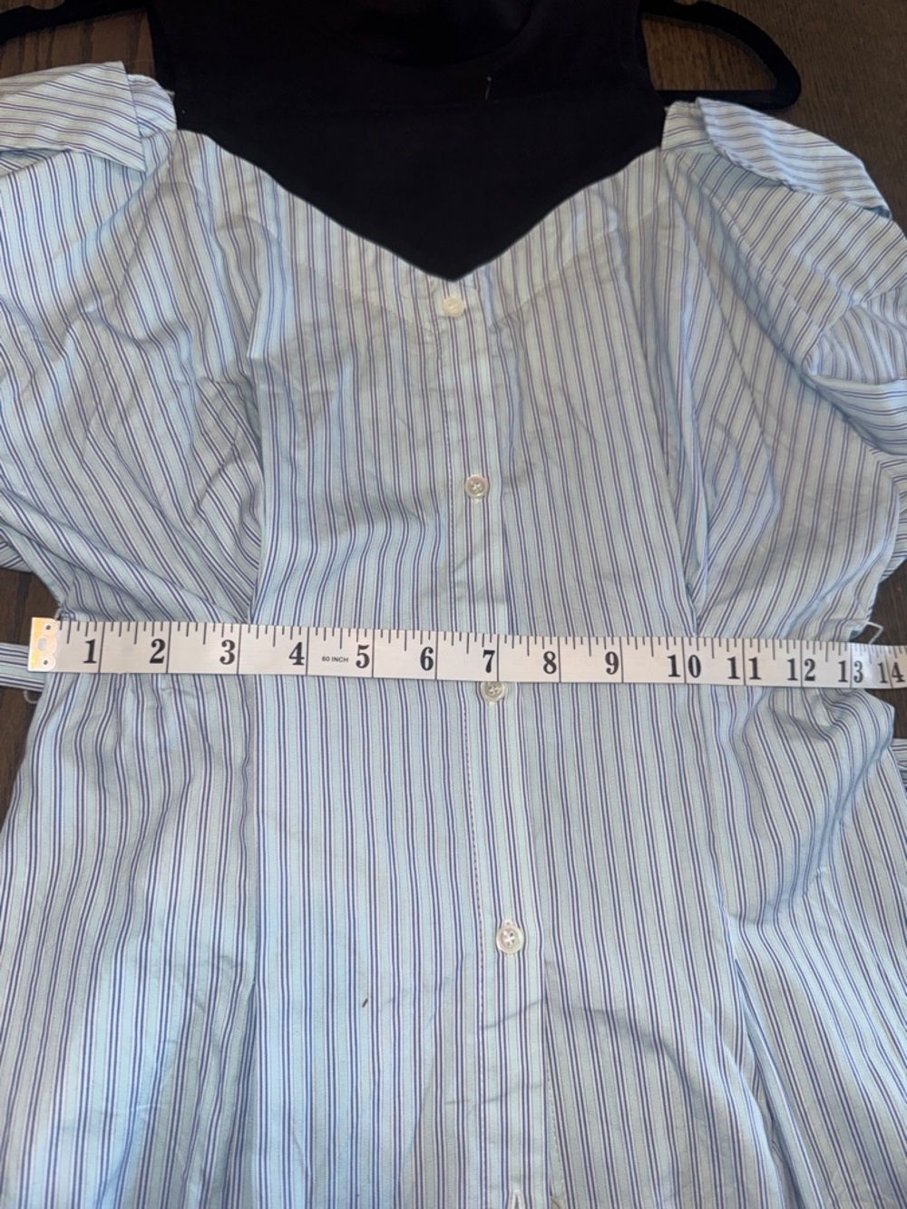 Maje - Striped trompe l'oeil shirt dress NWOT - Picture 8 of 10